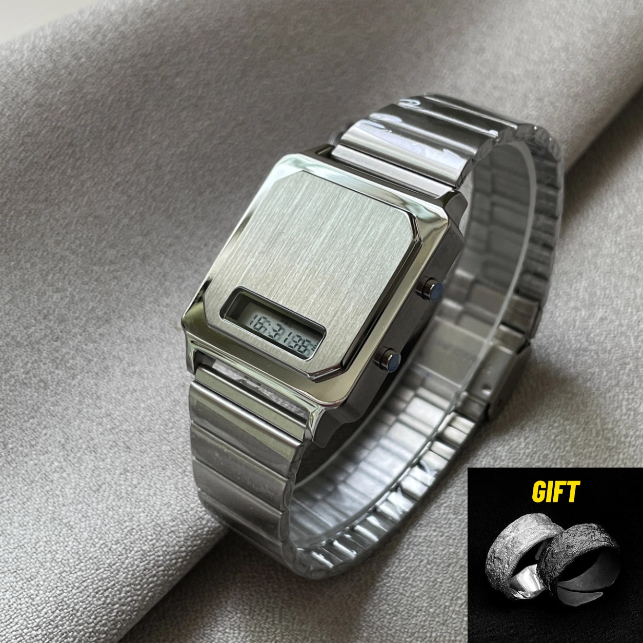 Electronics Gadgets For Men - CILOA Nuovo Orologio Elettronico Quadrato da