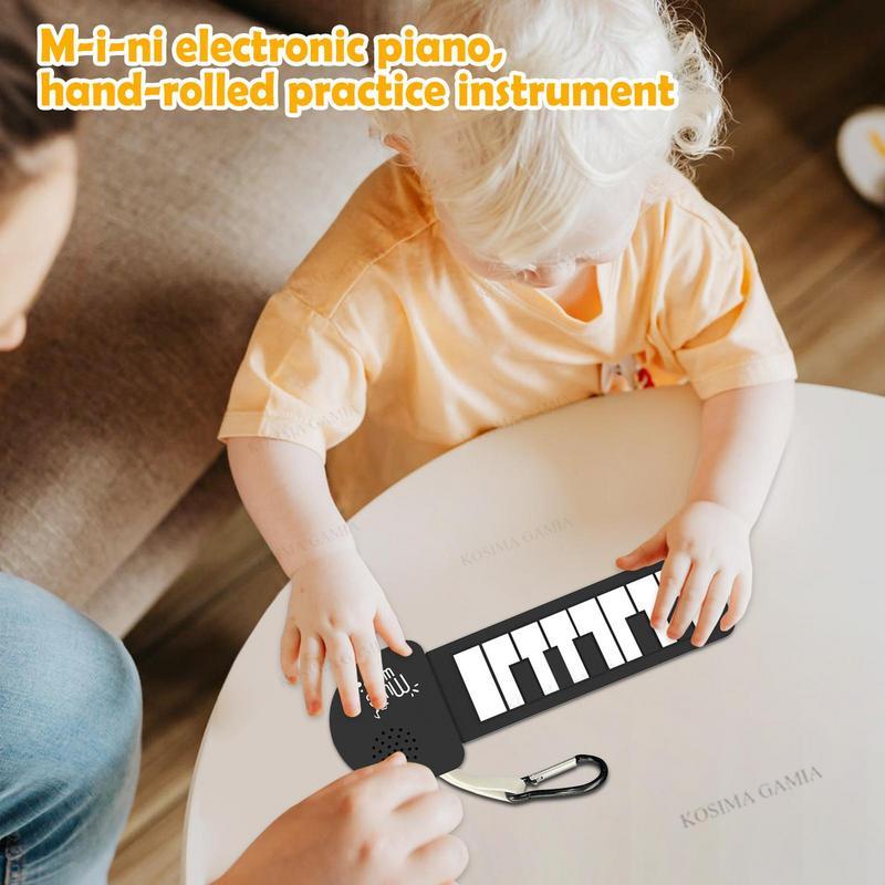 Unique Electronics Gadgets - Pianoforte Elettronico Arrotolabile in Silicone, Tastiera
