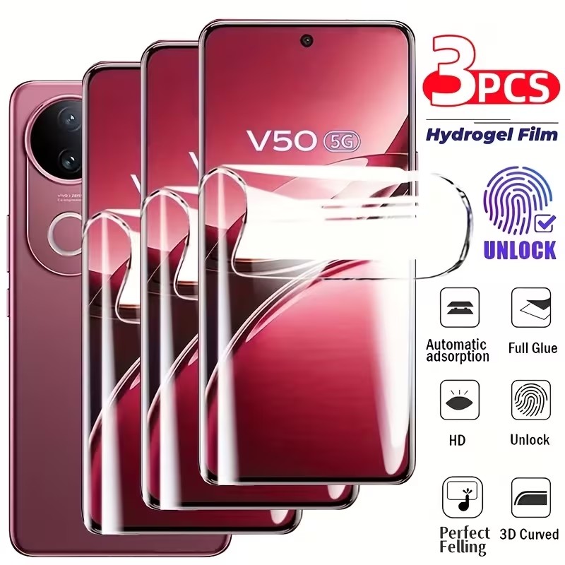 Vivo V40 - 3 Pezzi di Pellicola Idrogel per