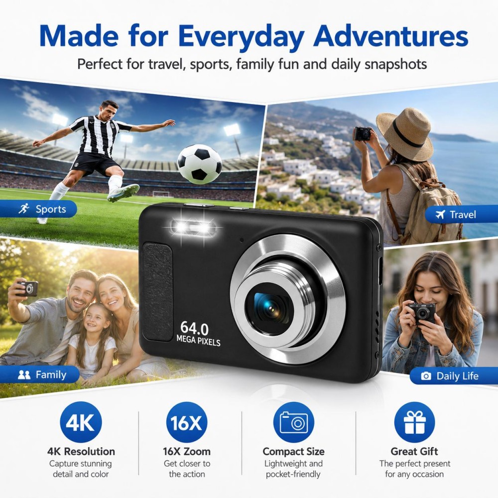 Fotocamera digitale portatile  - Electronics Gadgets For Home recensione e prezzo